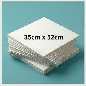 사각 종이호일 다용도 에어프라이어용 대용량 화이트 35cm x 52cm 600개