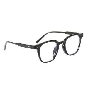 검정 검정색 뿔테안경 남자 가벼운 안경테 여성 패션 무테