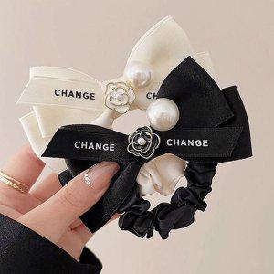 리본 머리끈 포인트 머리끈세트 곱창밴드 쉬폰곱창끈 새틴밴드 여성 헤어악세사리