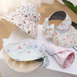 플로럴 여아 귀여운 유아 햇빛가리개모자 여름 썬캡