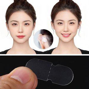 투명 리프팅 테이프 브이 얼굴 이중턱 여성