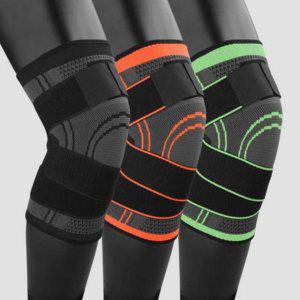 무릎 보호대 지지대 강력 낱개 이중 남녀공용 스포츠 찍찍이 러닝