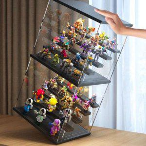 4층 피규어 LED 아크릴 진열장 장식장 보관함 케이스