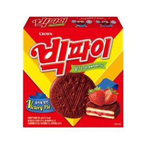 크라운제과 빅파이 딸기 324g X 4개