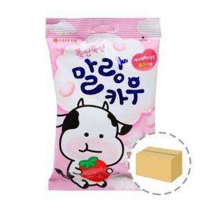 롯데 폭신폭신 말랑카우 딸기우유 캔디 79g 1BOX (20개입)