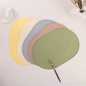 그린 실리콘 식탁매트 방수 테이블매트 예쁜 그레이 식탁보