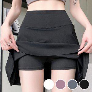 하이웨스트 치마바지 요가복 레깅스 여성 스커트 운동복 필라테스 반바지