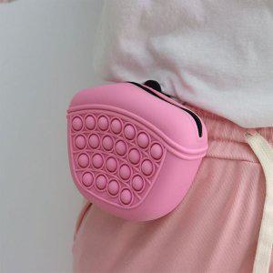 강아지 팝잇 간식 가방 핑크 애완 훈련 파우치