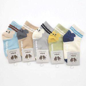 어린이 귀여운양말 캐릭터양말 묶음 남아 여아 5켤레