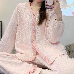 여성잠옷세트 겨울잠옷 홈웨어세트