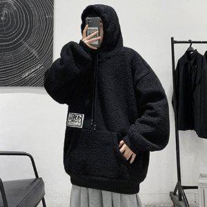 양털후드티 후리스 후드집업 여성티셔츠 루즈핏 여자맨투맨 캐주얼 양털후리스 여성간절기티셔츠