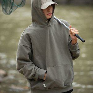 기모 오버핏 후드 티셔츠 무지 맨투맨 빅사이즈 커플 짐웨어