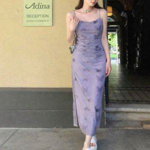 나비원피스 여성 미니 파티룩 드레스 나시 슬립원피스