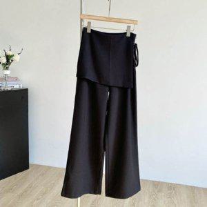 랩스타일 치마 검정바지 블랙팬츠 와이드팬츠 바지