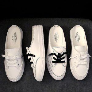 흰색 뮬운동화 스포티운동화 편한신발 블로퍼 여성뮬 슬립옵 뮬슬리퍼 뮬샌들 여름뮬