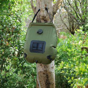 물주머니 샤워백 캠핑 휴대용 야외 워터백 물통 간이 그린 20L