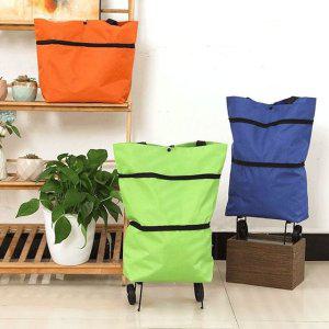 쇼핑카트 바퀴 쇼핑 캐리어 핸드카트 바퀴달린 마트 여행용 장바구니캐리어