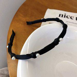 진주머리띠 웨딩 액세서리 보석머리띠 큐빅 데일리 헤어밴드