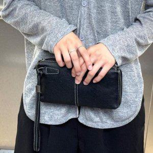 여성 블랙 클러치백 핸드폰가방 손가방 립스틱파우치 스트랩파우치 미니클러치백