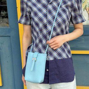 파란색 미니 숄더백 지갑 핸드폰 데일리 작은 크로스백 여성가방 크로스가방