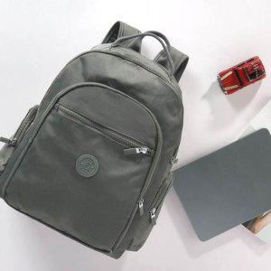 회색 천 재질 클래식 백팩 여성가방 여행용백팩 여행배낭 고등학생책가방