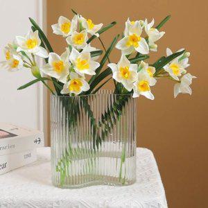 시들지 않는 옐로 장식 인조 꽃다발 홈데코 모형꽃 수선화 조화