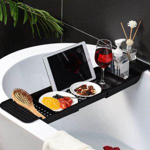 욕조 반신욕 트레이 목욕 거치대 길이 조절 테이블 소품 인테리어