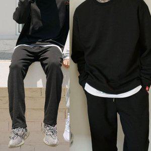 남성 빅사이즈 밴딩 조거 트레이닝바지 와이드 팬츠 운동복 츄리닝바지