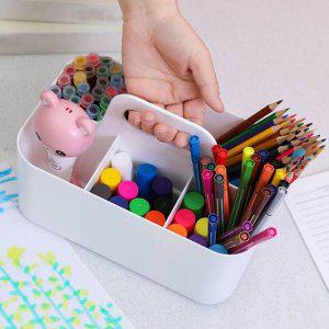 화이트 연필 책상 사무실 사인펜 펜꽂이 어린이집 다용도정리함 연필꽂이 오거나이저