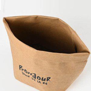 크라프트 크래프트 종이봉투 가방 베이지 각대 수납