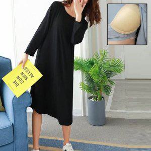 블랙 원피스 브라캡 홈웨어 드레스 캡내장원피스 편안한 옷 브라탑 이너웨어