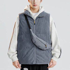 누비 점퍼 퀼팅 골덴패딩 베스트 누빔조끼 겨울 코듀로이 패딩조끼 남자