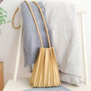 주름 미니 크로스백 여성가방 스마트폰 소가죽 폰케이스 데일리백