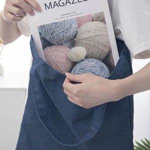 데님 에코백 숄더백 캔버스 가벼운 여성가방 대학생 데일리백 무지 짐백