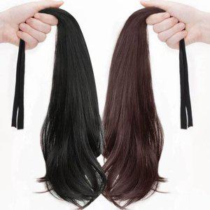 부분가발 여성 집게핀 물결 웨이브 긴머리 여자 가발 머리숱 피스