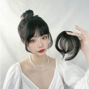 앞머리가발 풀뱅 내츄럴블랙 붙임머리피스 스타일변화 얼굴작아보이는