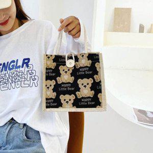 곰돌이 노이백 캔버스 에코백 미니 캔버스가방 숄더백 여성가방 미니백 천크로스백