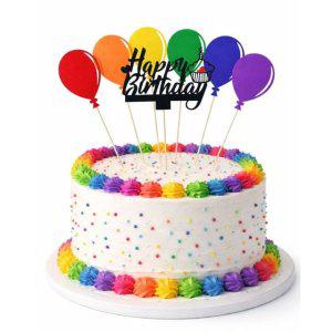 생일 케이크토퍼 생일파티 풍선 케이크꾸미기