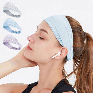 여성 스포츠 헤어밴드 헬스 땀흡수머리띠 쿨링 러닝 요가 필라테스 운동머리띠