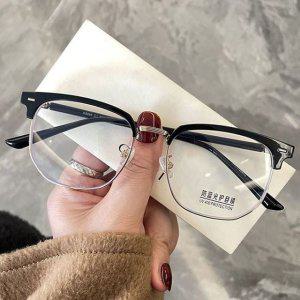 블루라이트 차단 안경테 뿔테 남성 여성 컴퓨터 안경 빅사이즈 가벼운