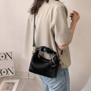 셔링 주름 미니토트백 여성토트백 여성가방 가죽 데일리 크로스백 핸드백