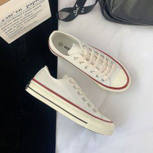 흰색 캔버스화 여성 캔버스화 캐주얼 운동화 여성 스니커즈 남성