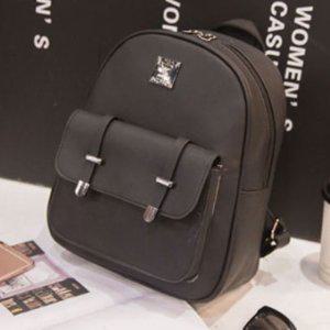검정 여성 백팩 레더 가방 여자백팩 학생 여대생 캐릭터 여성가방