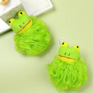 욕실 개구리 모양 샤워볼 3p 목욕용품 부드러운 거품볼 배스볼