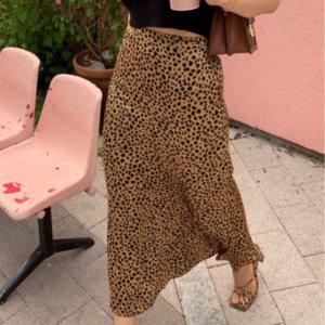 밴딩스커트 롱스커트 미니스커트 호피새틴스커 데