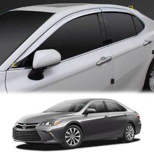 도요타 캠리 2015 윈도우바이저 크롬 썬바이저 몰딩