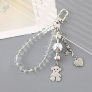 키링 고리 체인 구슬 투명 가방꾸미기 키홀더