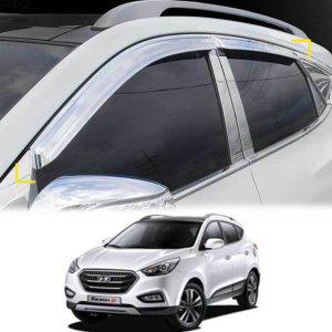 뉴투싼ix 윈도우바이저 크롬 썬바이저 윈도우몰딩