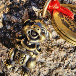 키링 엽전 재물 돼지띠 부적