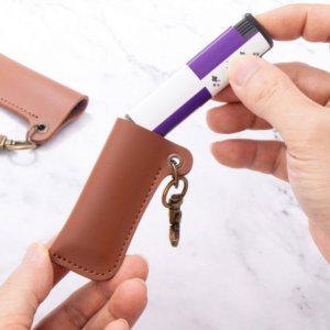 키링 가죽 차키 케이스 열쇠 2color 고리 자동차 벨트 선물 보관함 템 친구 남자 오토바이 라이터